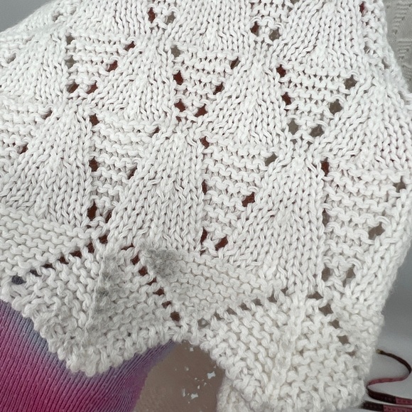 WAYF - Womens High Rise Open Stitch Straight Leg Pants in Ivory Size Small NWT - Picture 14 of 14